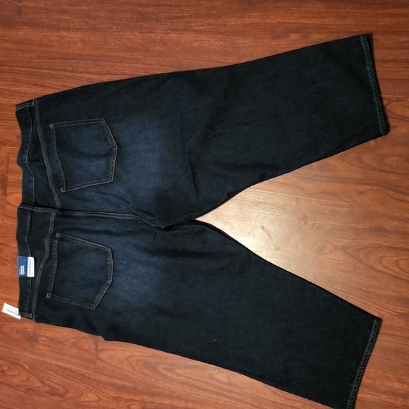 Old Navy Jeans Womens size 26 Crop high rise slouchy straight plus NEW - Picture 3 of 13